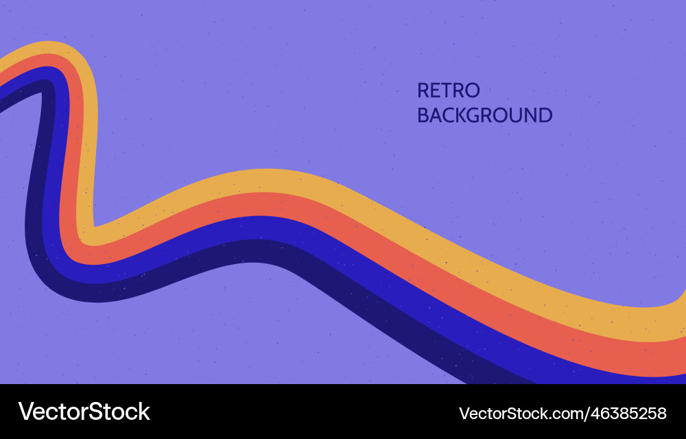 Retro Wavy Background Royalty Free Vector Image