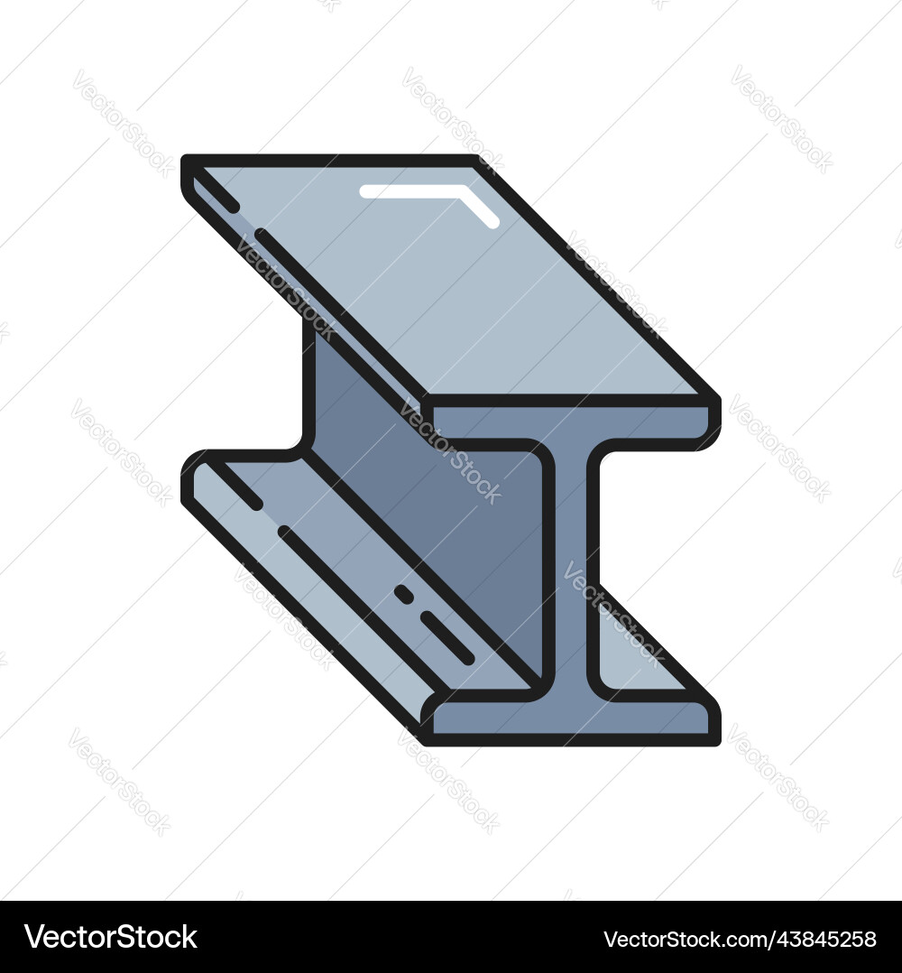 Rollendes Metallprodukt universelle Umrissschiene Rollendes Metallprodukt universelle Umrissschiene vektorbild