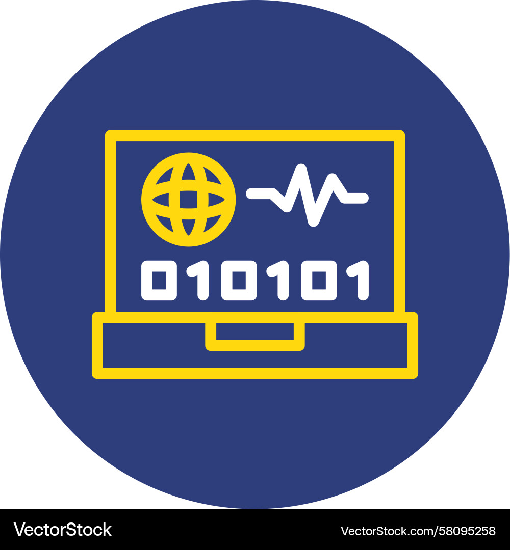 Swift Pulse Circle Icon vector image