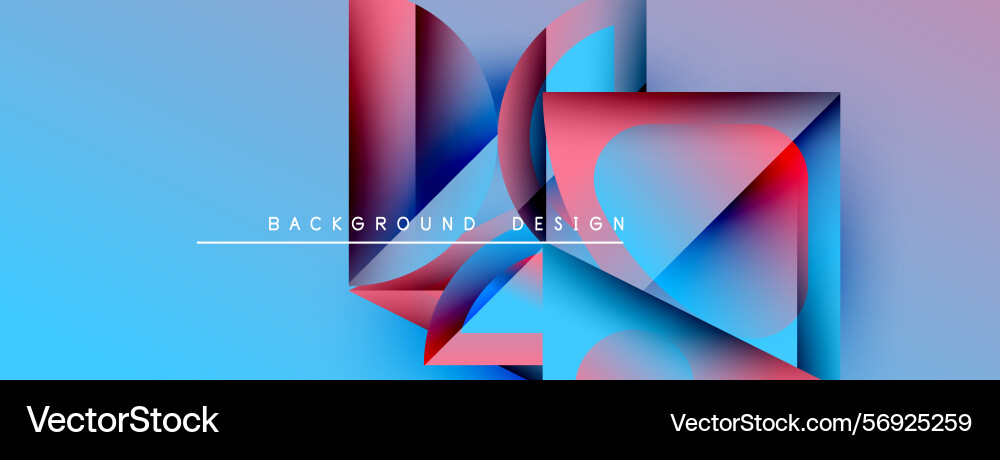 Abstract geometric shapes overlap creating Abstract geometric shapes overlap creating Vector Image
