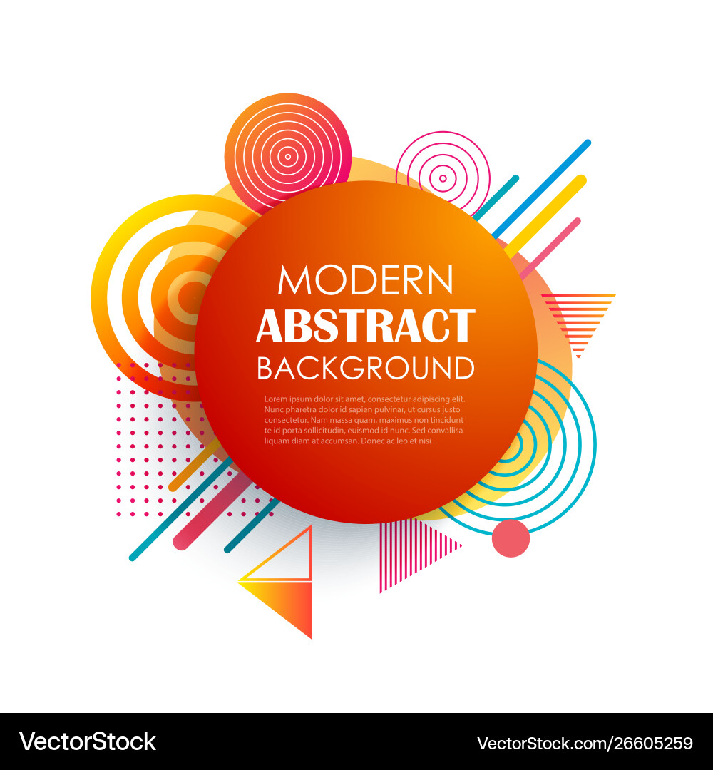 Abstract red circle geometric pattern design Abstract red circle geometric pattern design vector image