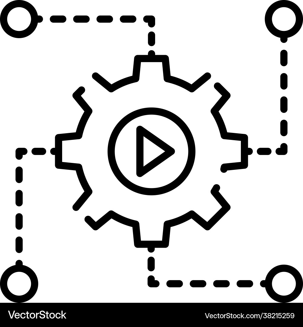 Automation style Vector Image