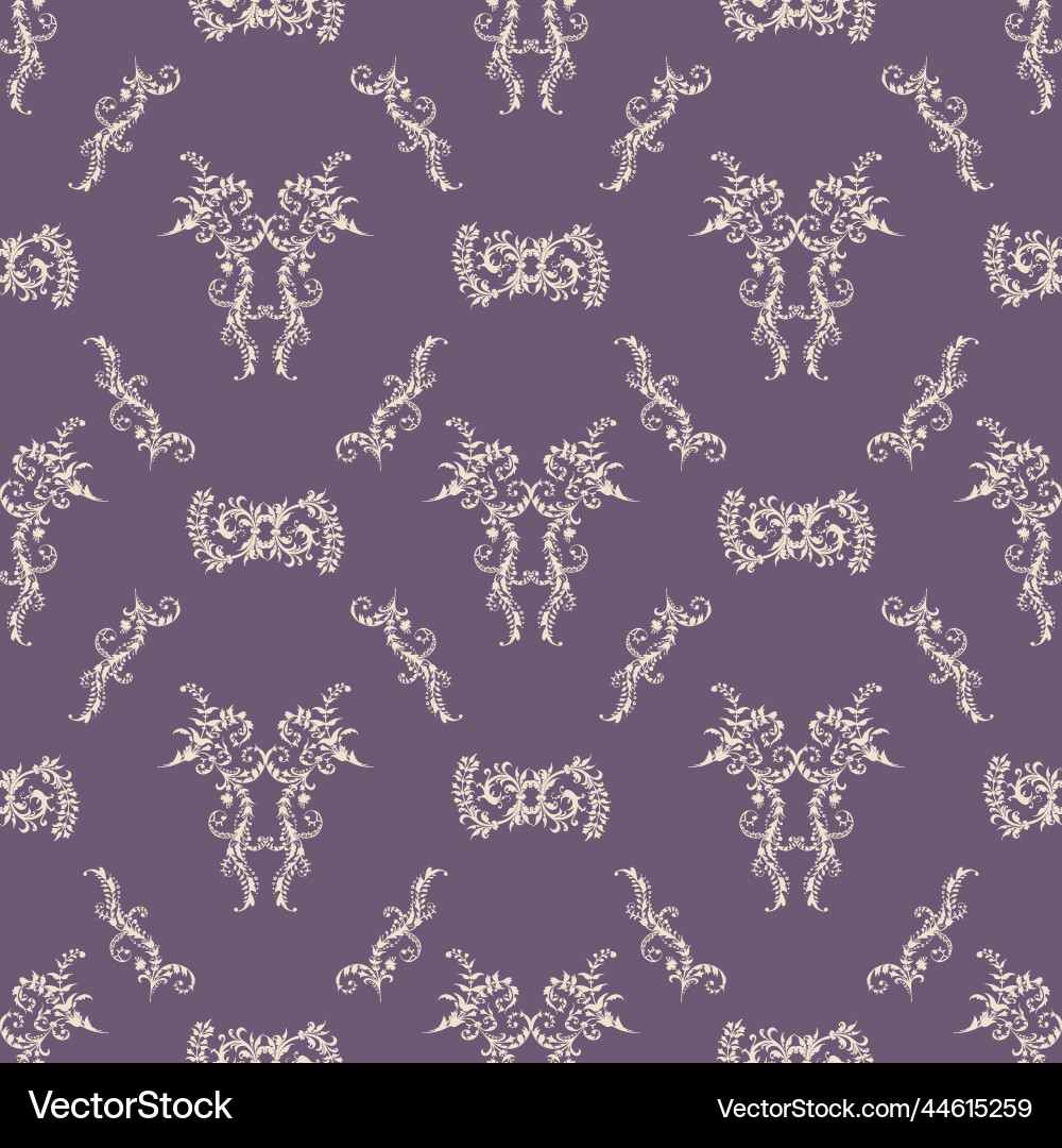 Damask seamless pattern for design Damask seamless pattern for design Vector Image