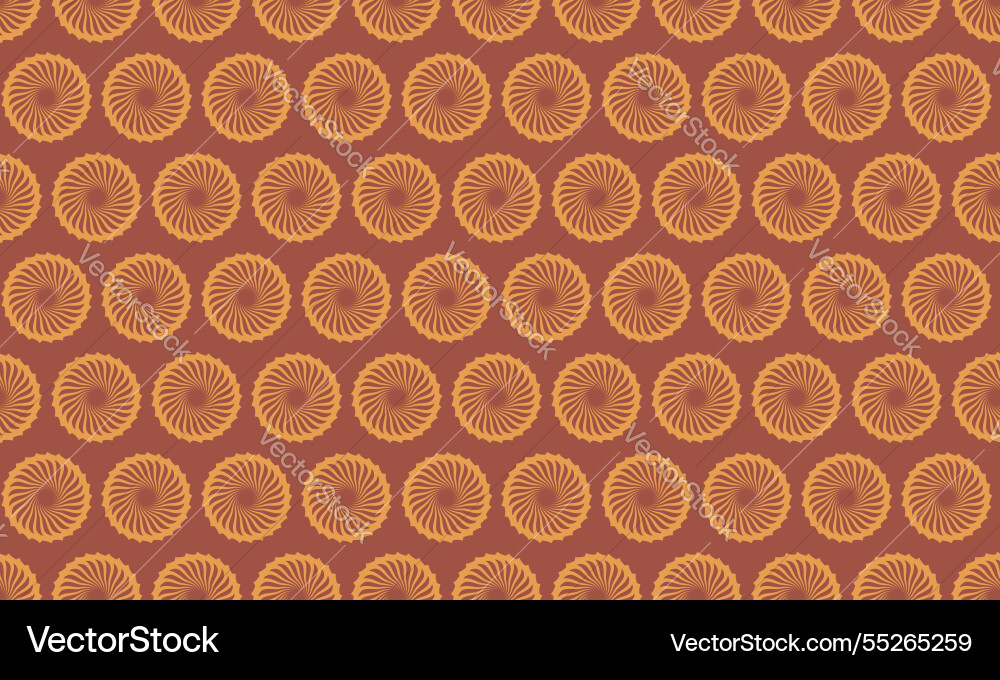 Elegant repeating pattern of swirling circular vector image
