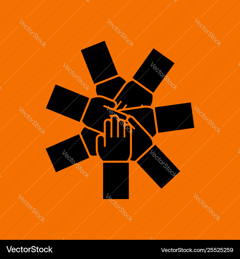Unity and teamwork icon Unity and teamwork icon vector image