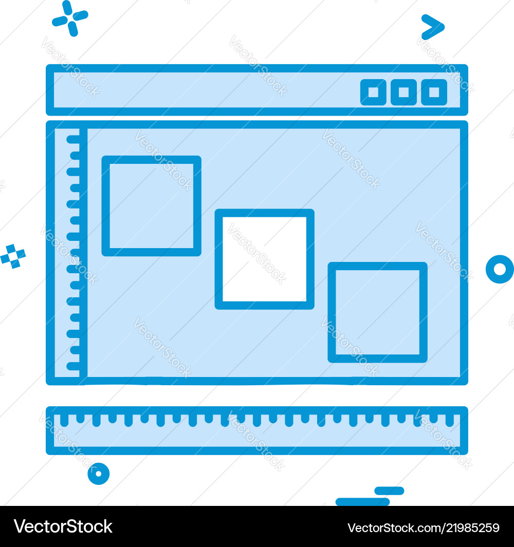 Web layout icon design Web layout icon design Vector Image