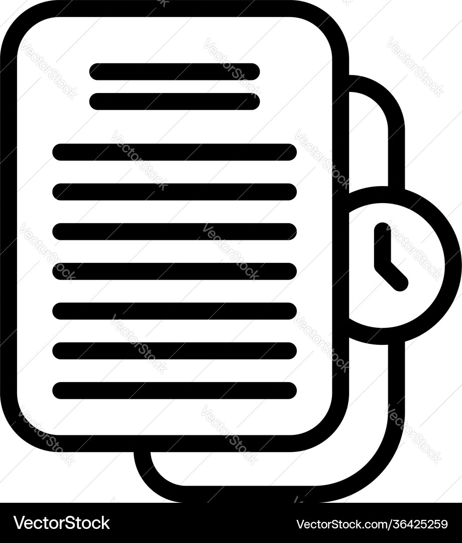 Working program icon outline style Working program icon outline style vector image