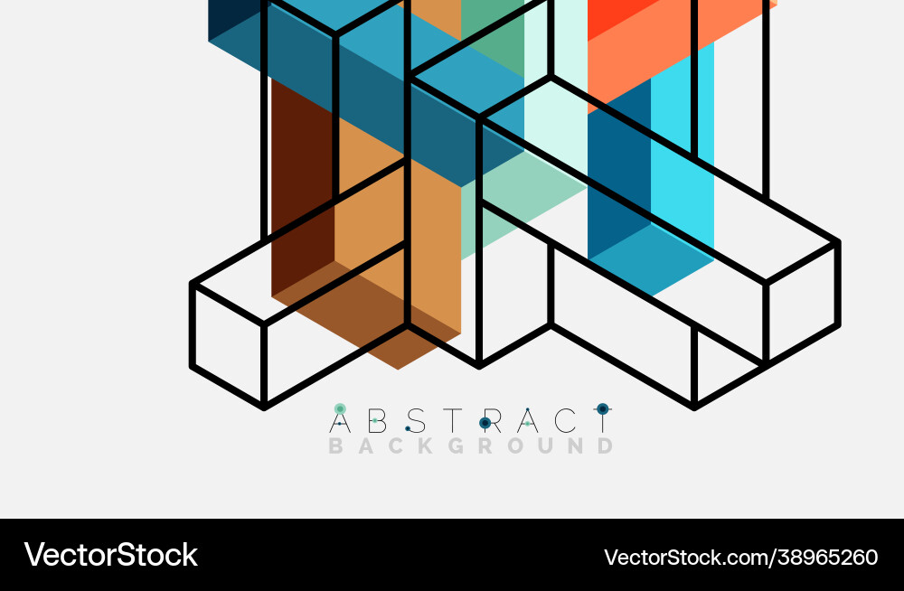 Abstract background 3d cubes cubic elements Abstract background 3d cubes cubic elements vector image