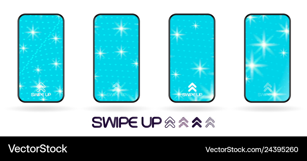 Abstract one color backdrop swipe up icon Abstract one color backdrop swipe up icon Vector Image