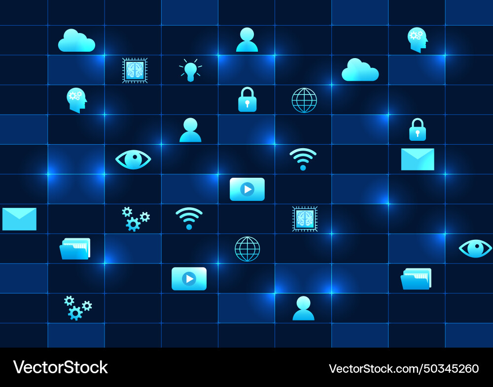 Abstract technology background table Vector Image