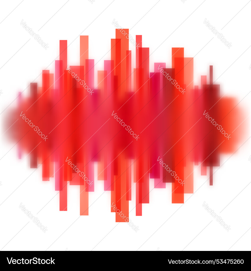 Blurred waveform made of lines Blurred waveform made of lines vector image