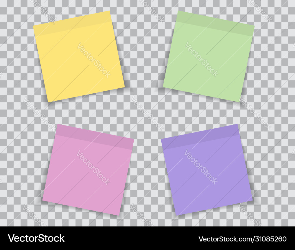Colorful Note Collection vector image