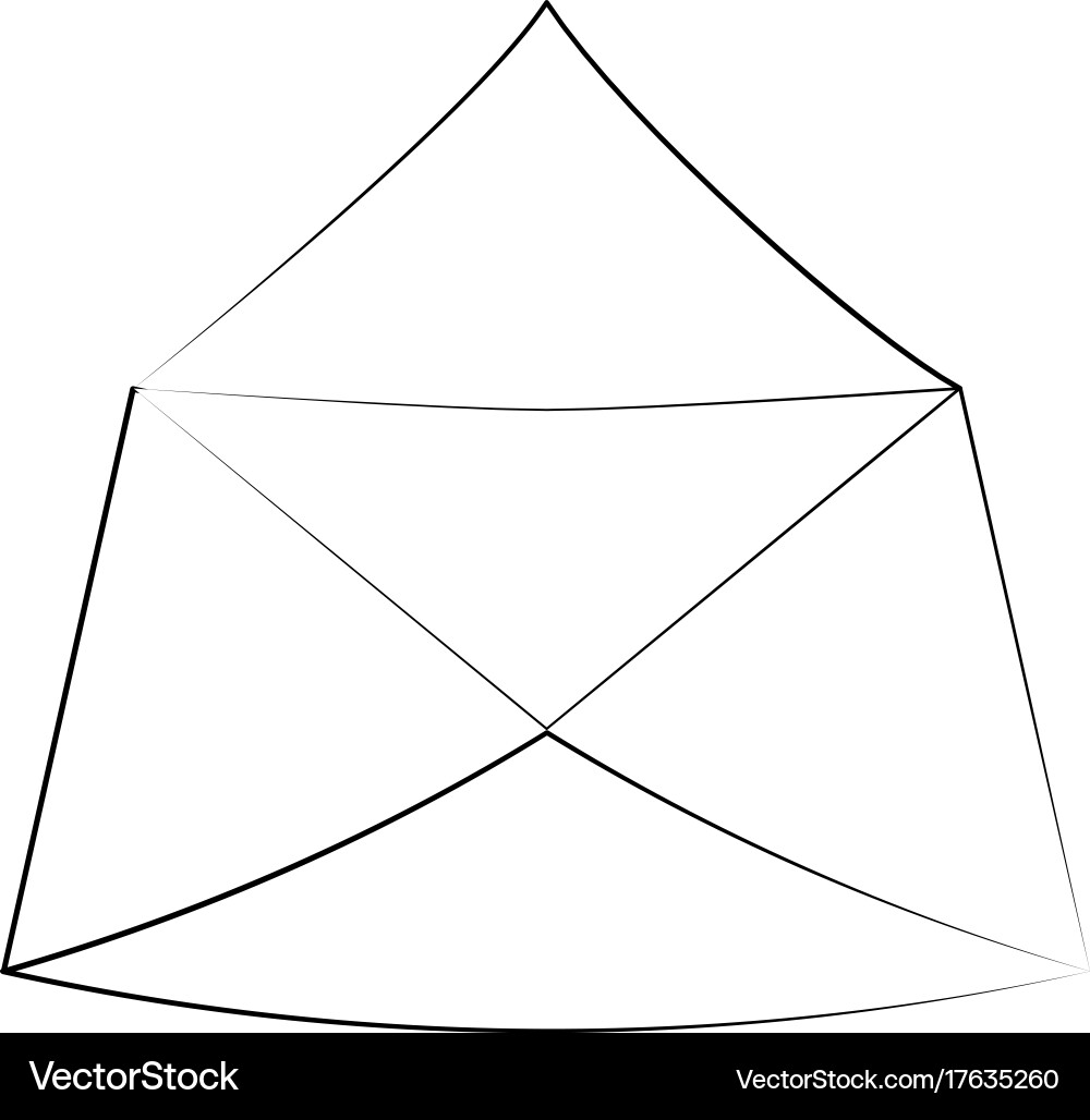 Envelope open mail Vector Image