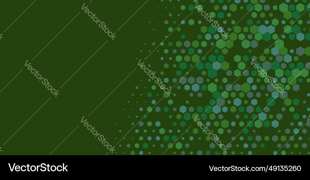 Geometric multi size hexagon with color Vector Image