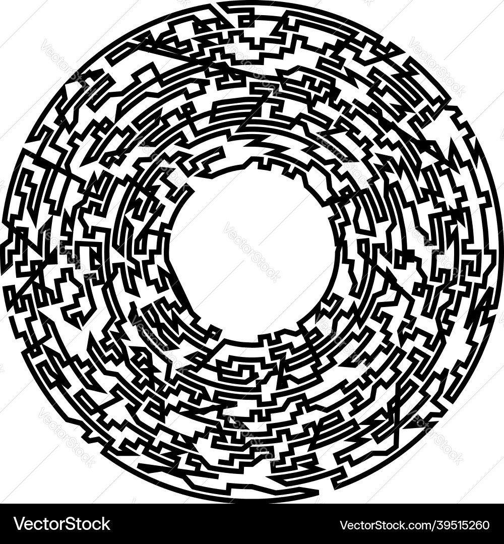 Geometric random circular element abstract Vector Image