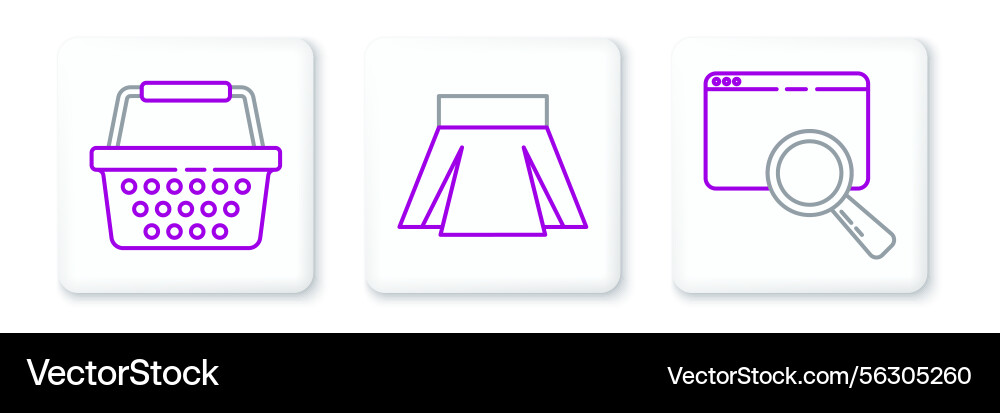 Set line search in a browser window shopping Vector Image