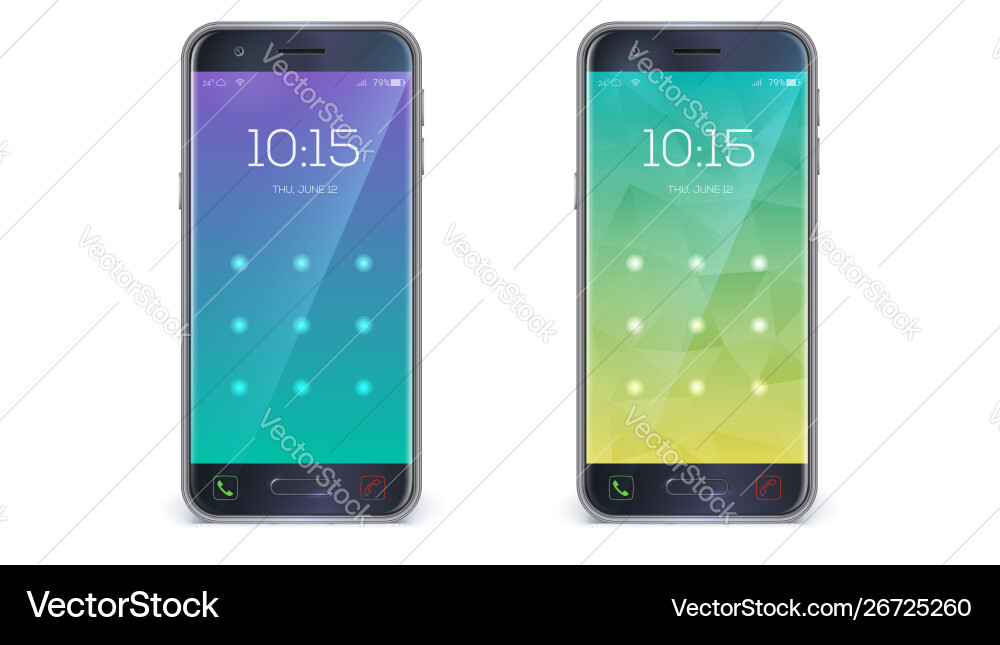 Ui design page enter screen modern app Ui design page enter screen modern app vector image