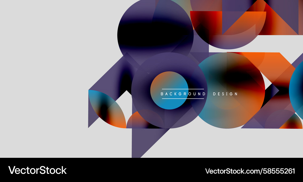 Abstract geometric shapes overlap creating Abstract geometric shapes overlap creating Vector Image