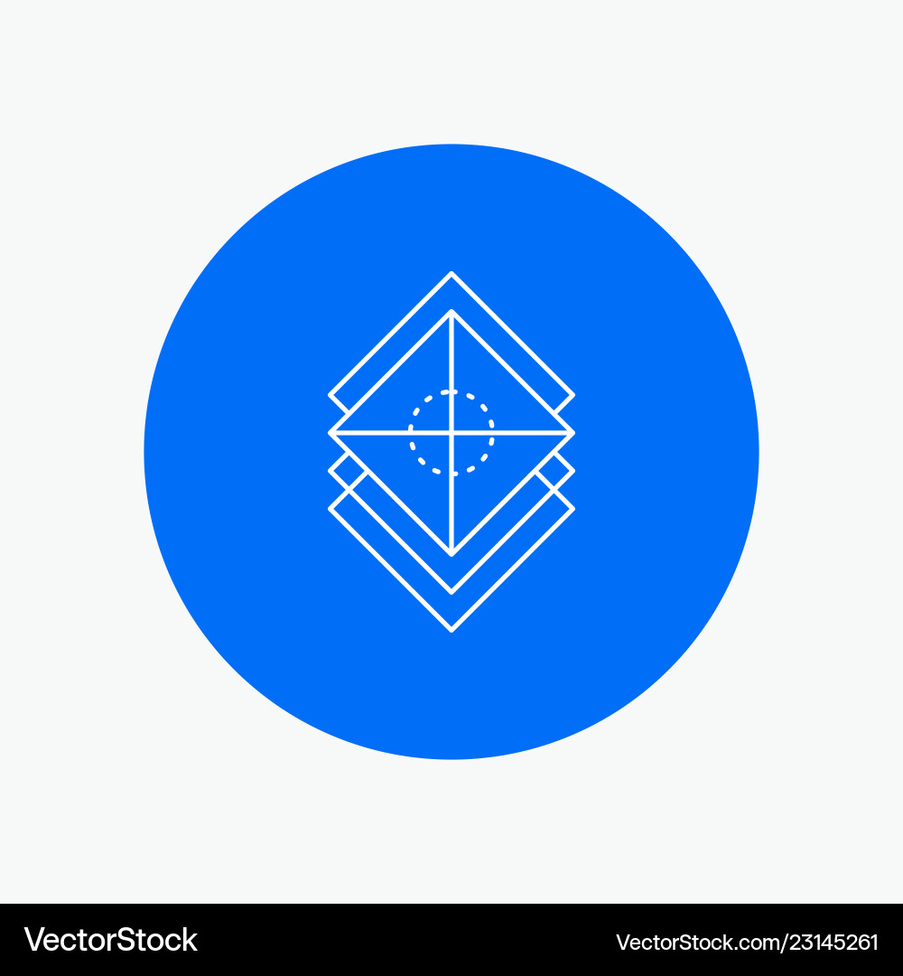 Arrange design layers stack layer white line icon Arrange design layers stack layer white line icon Vector Image