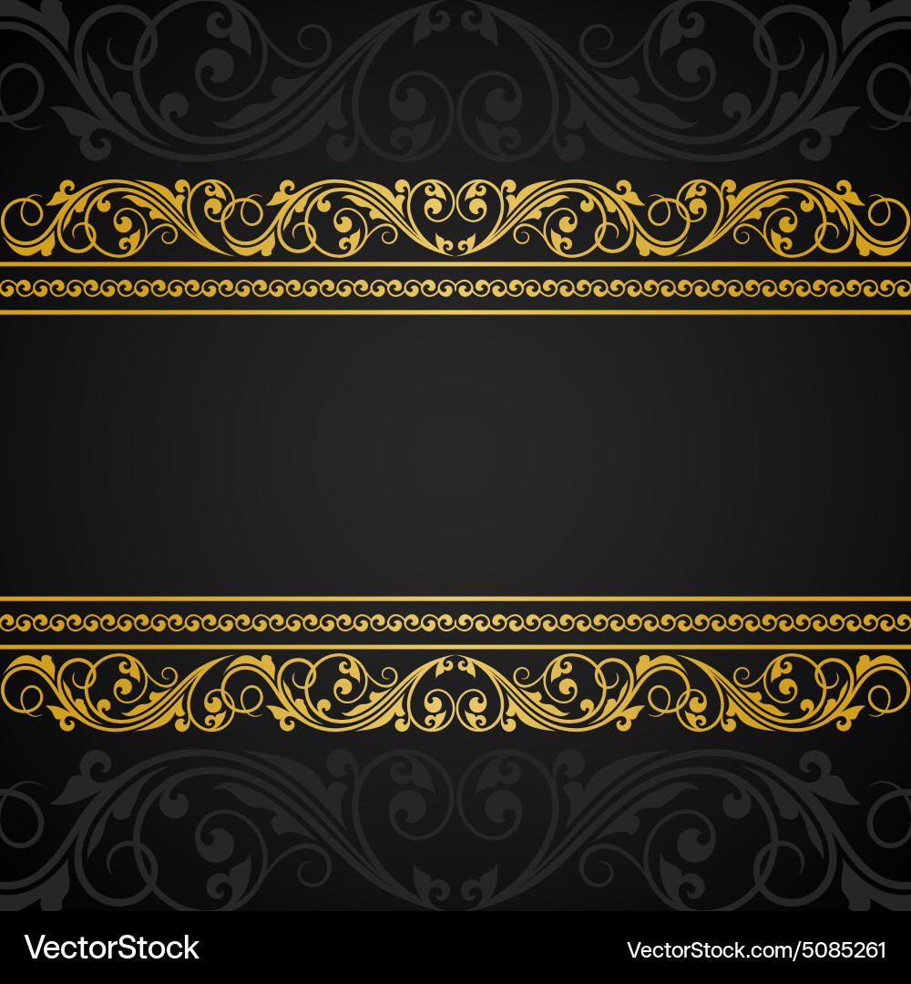 Ornate Baroque Floral Background vector image