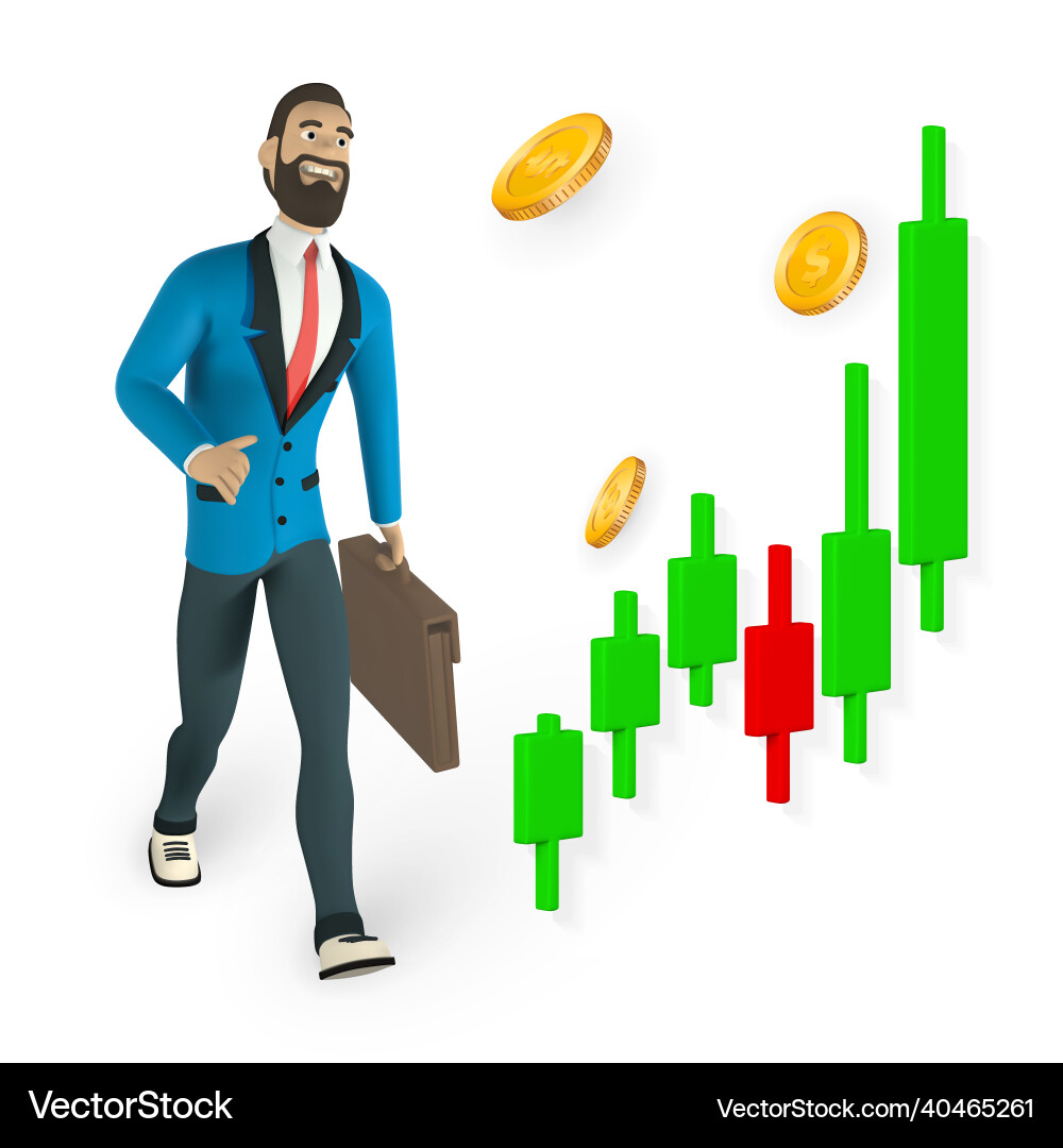 Trade of stock financial chart to buy and sell Trade of stock financial chart to buy and sell vector image