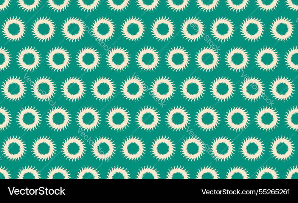 Vibrant teal background with a repeating pattern vector image