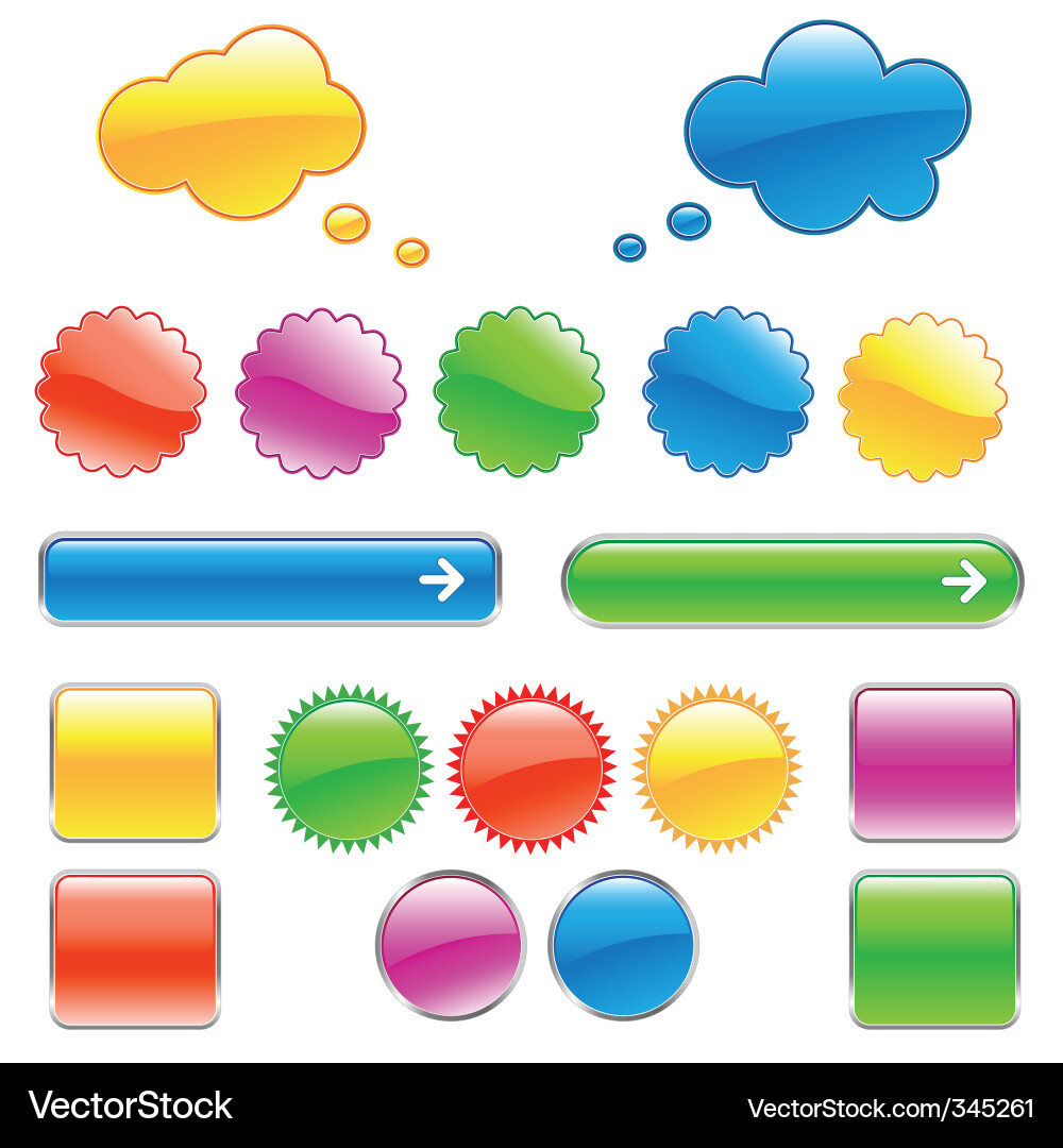 Web design elements Vector Image