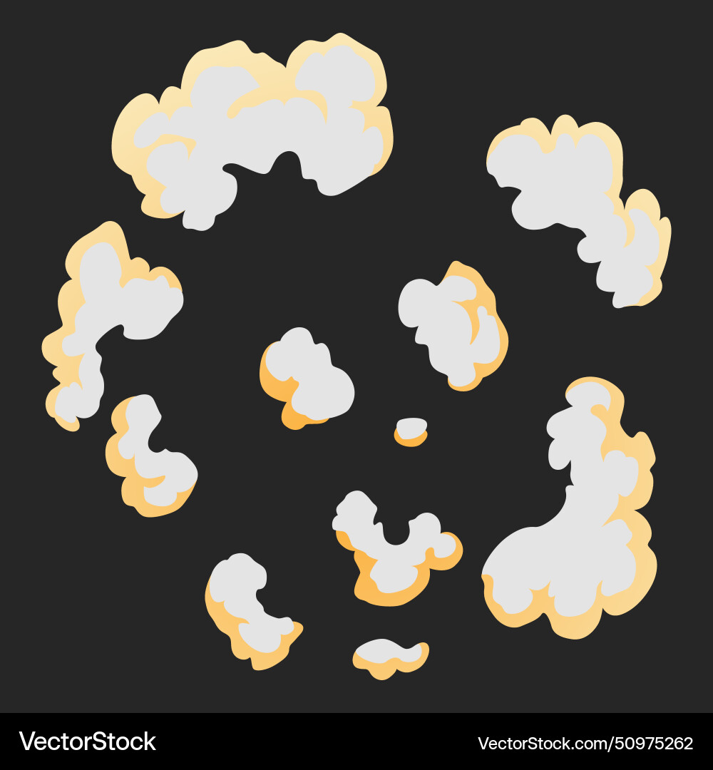 Explosion animation effect for game burst Vector Image