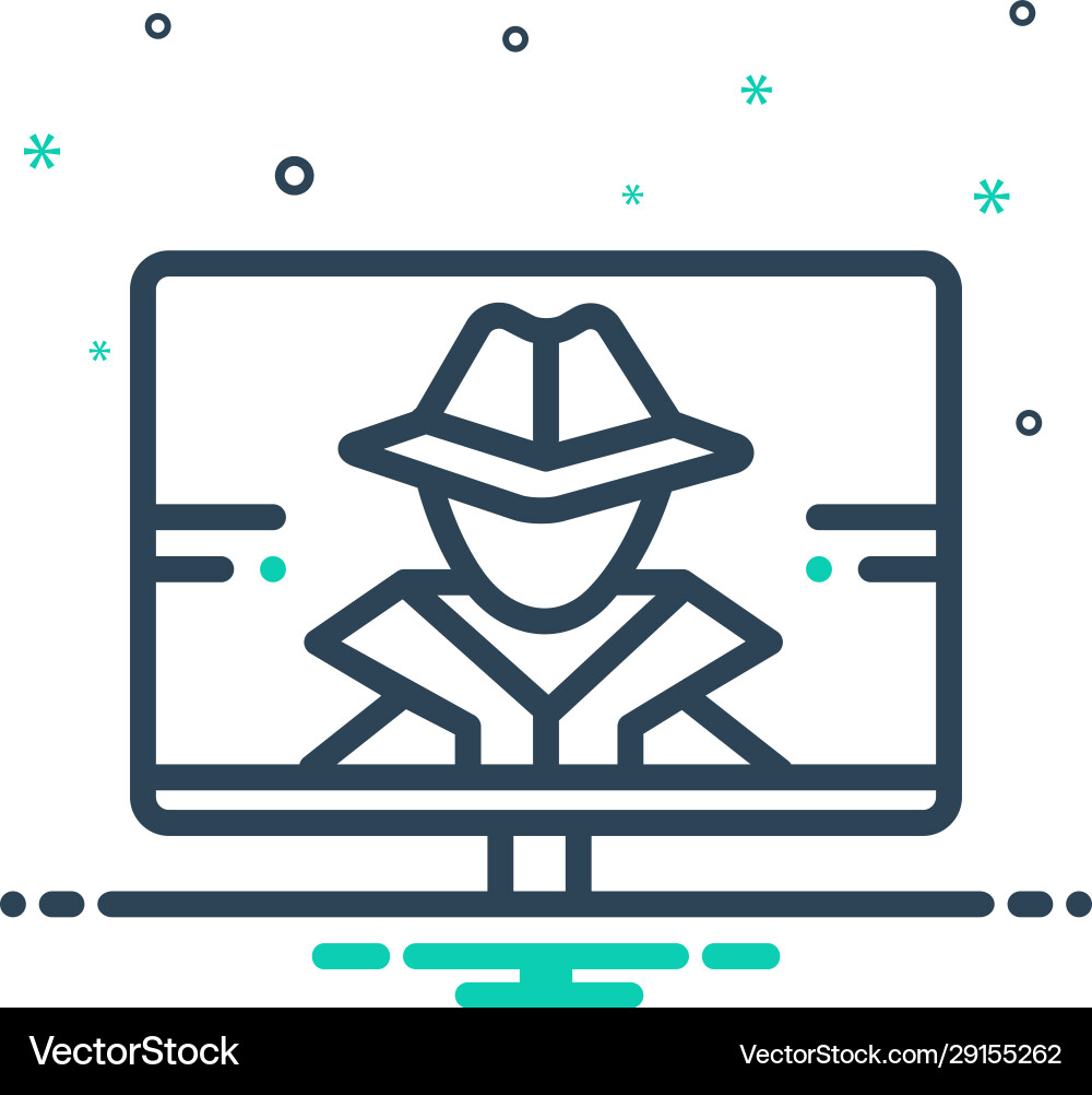Hacker vector image