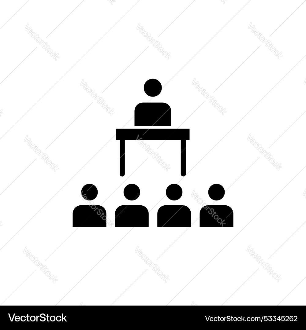 Lecture line icon isolated on white background Lecture line icon isolated on white background vector image