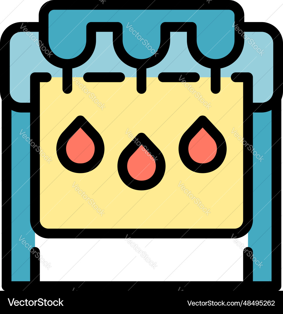 Plotter format icon flat Plotter format icon flat vector image