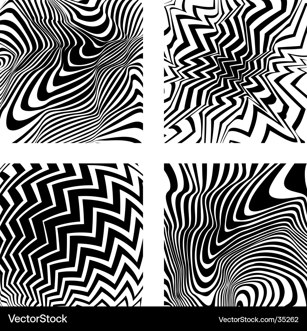 Swirling Zigzag Patterns vector image