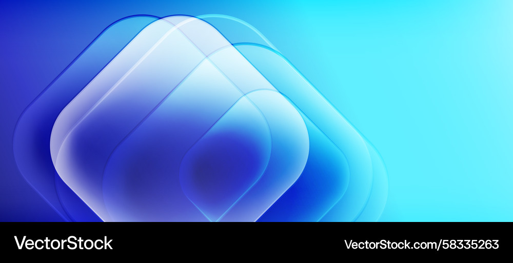 Abstract blue layers create dynamic visual effect Vector Image