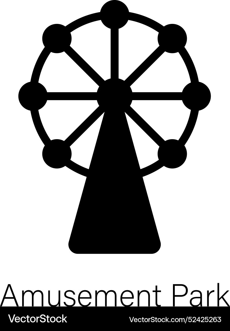 Amusement park Royalty Free Vector Image - VectorStock