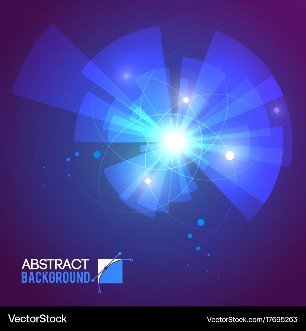 Blurry rays abstract background Vector Image