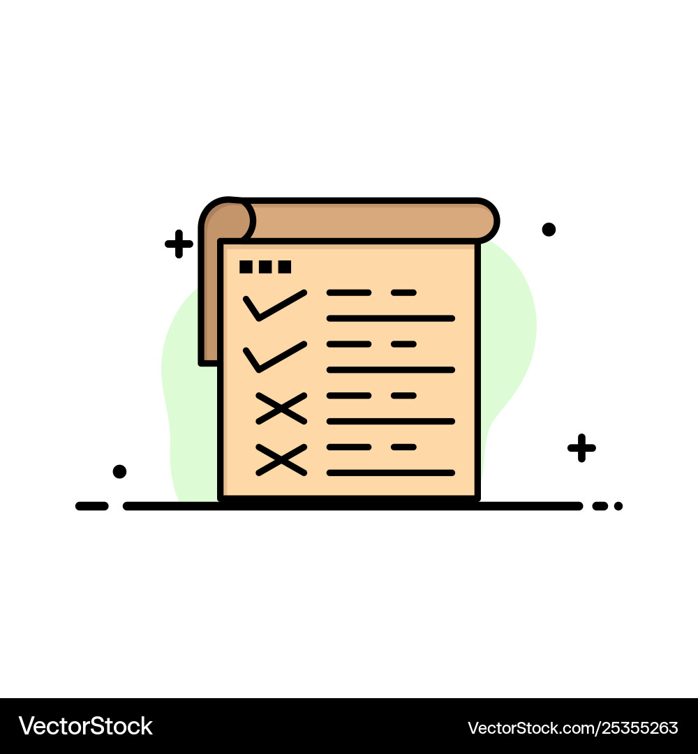 Checklist testing report qa business flat line Checklist testing report qa business flat line Vector Image