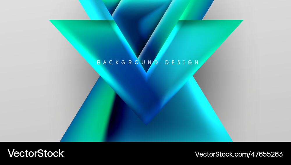 Futuristic triangle abstract background Vector Image