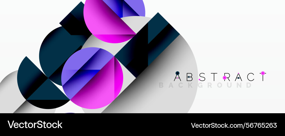 Modern abstract design geometric shapes overlap Vector Image
