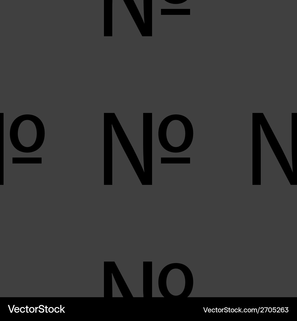 Number web icon flat design seamless pattern vector image