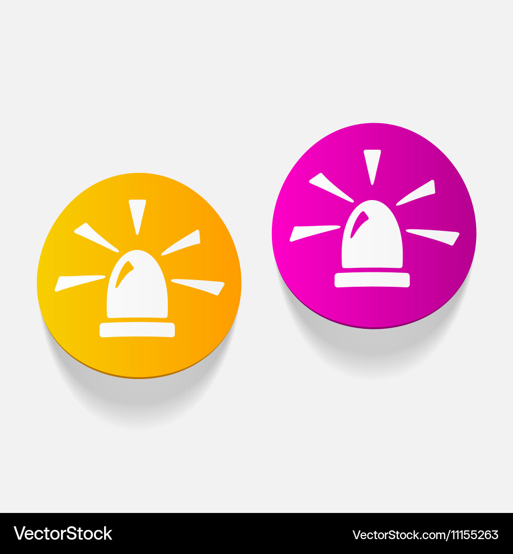 Realistic design element flasher Vector Image