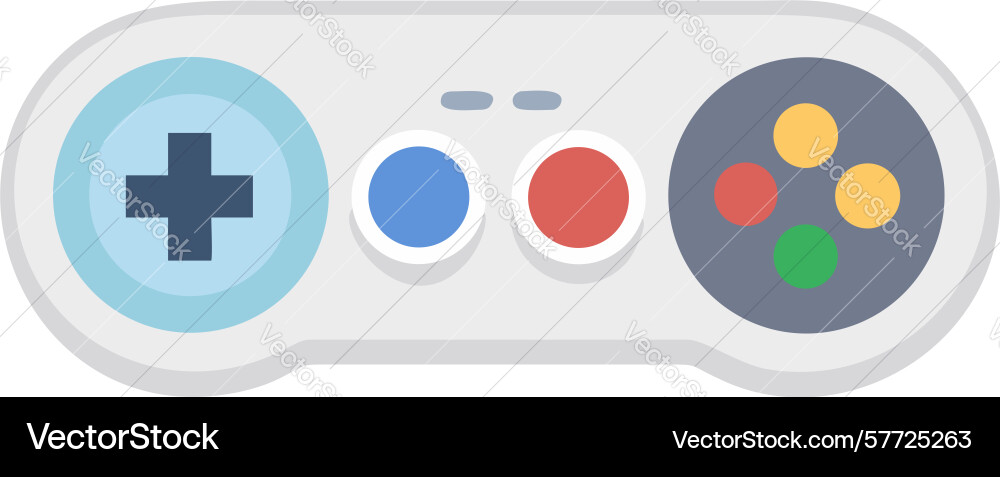 Retro game controller classic console gaming pad Vector Image