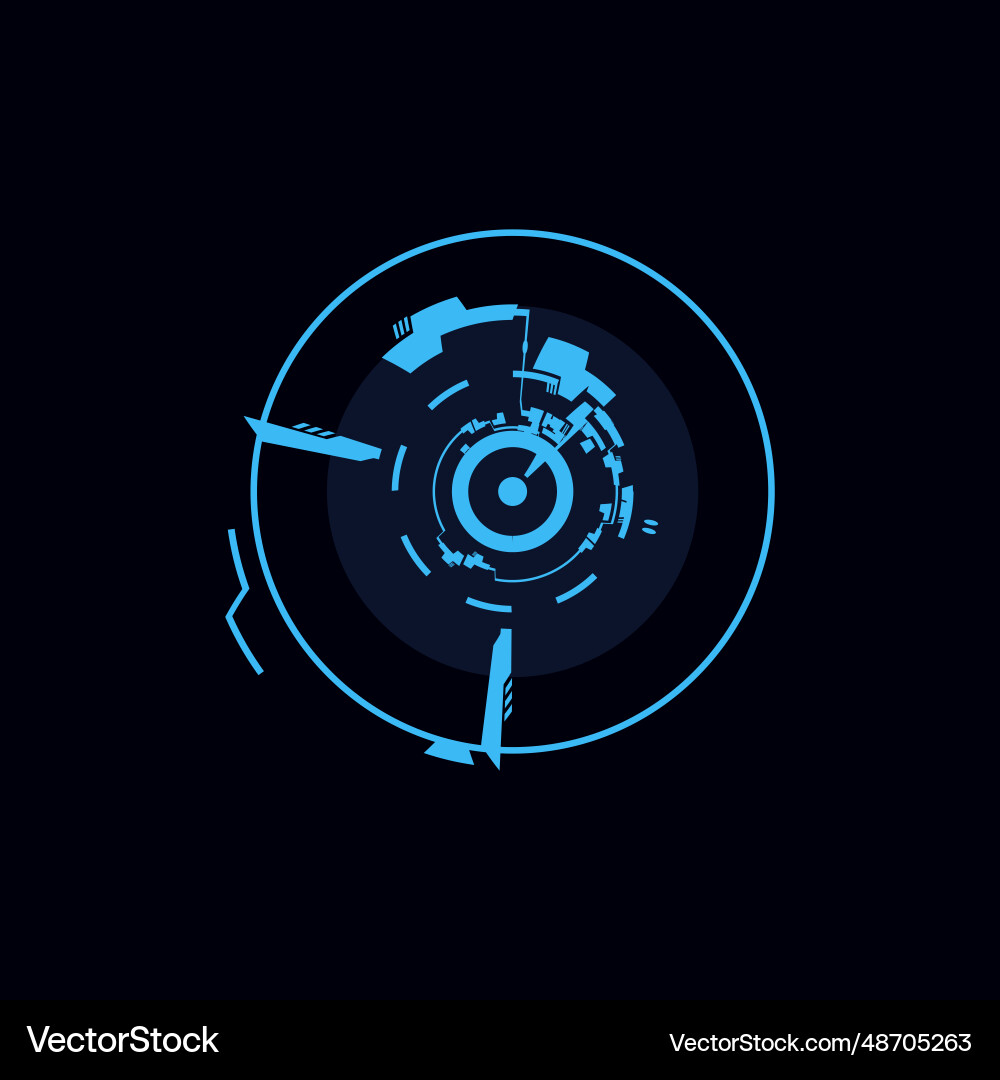 Sci fi round abstract for web Sci fi round abstract for web vector image
