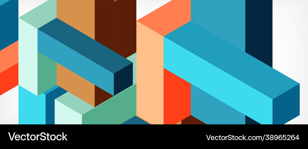 Abstract background 3d cubes cubic elements Abstract background 3d cubes cubic elements vector image