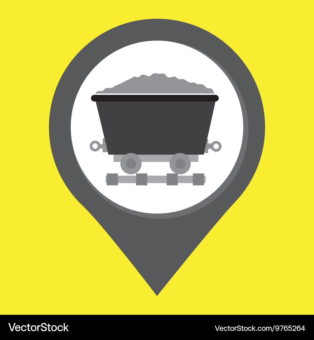 Mining signal isolated icon design Vector Image