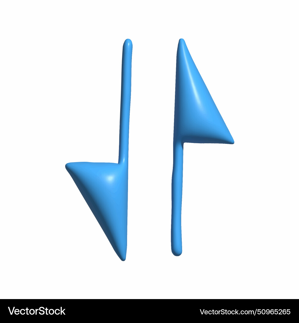 3d symbol and icon from the internet upload 3d symbol and icon from the internet upload vector image