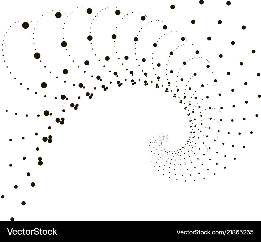 Abstract Technology Vortex Background Vector Image