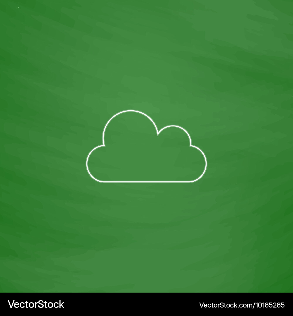 Cloud computer symbol Cloud computer symbol vector image