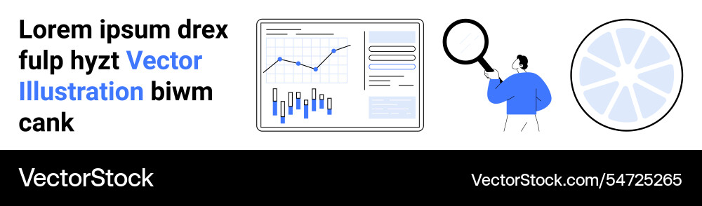 Data analysis concept with graphs and business Data analysis concept with graphs and business Vector Image