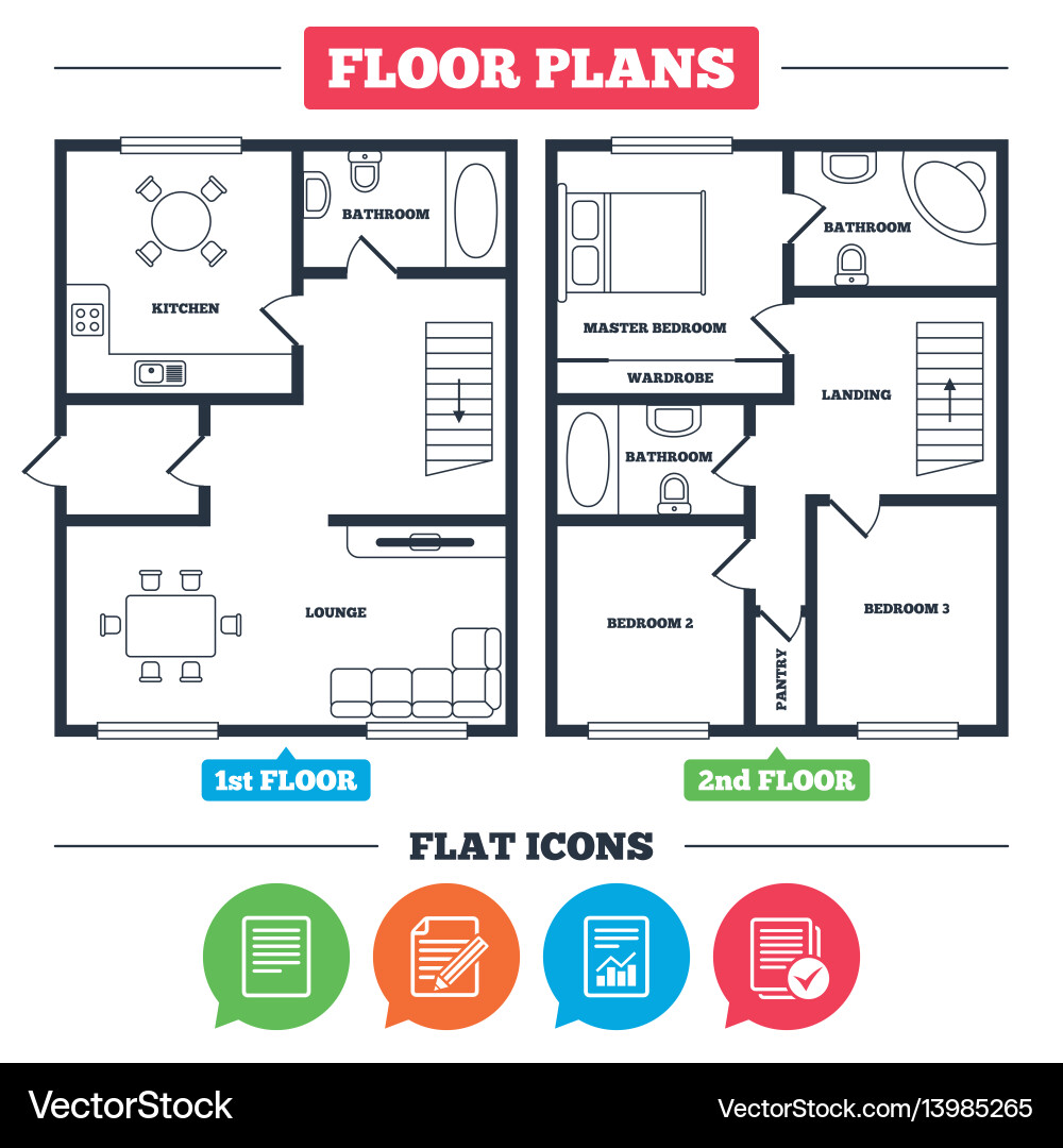Document icons file with chart and checkbox Document icons file with chart and checkbox Vector Image