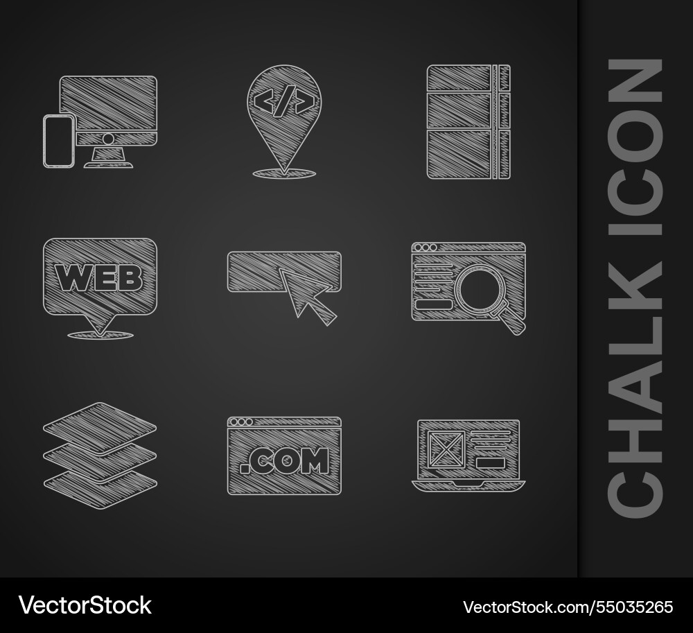 Set ui or ux design layers web and graphic Set ui or ux design layers web and graphic Vector Image